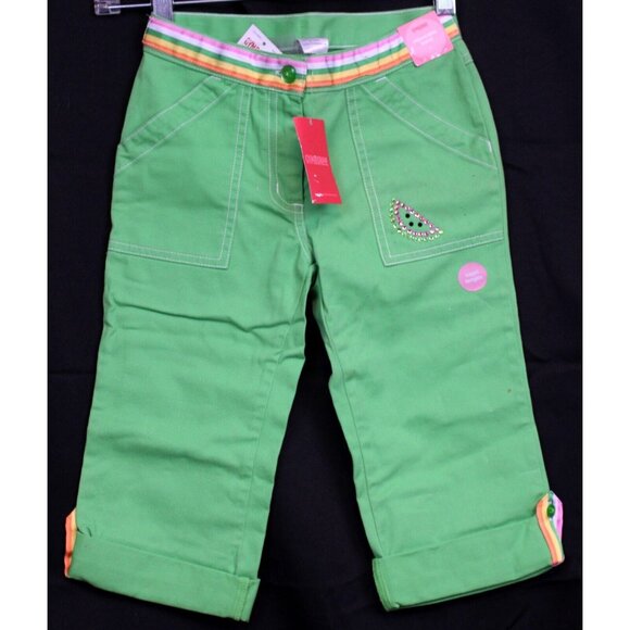 NWT 2006 Gymboree Tutti Fruity 4pc Outfit sz 6 Tank Capris Sunglasses Flip Flop - Picture 5 of 16